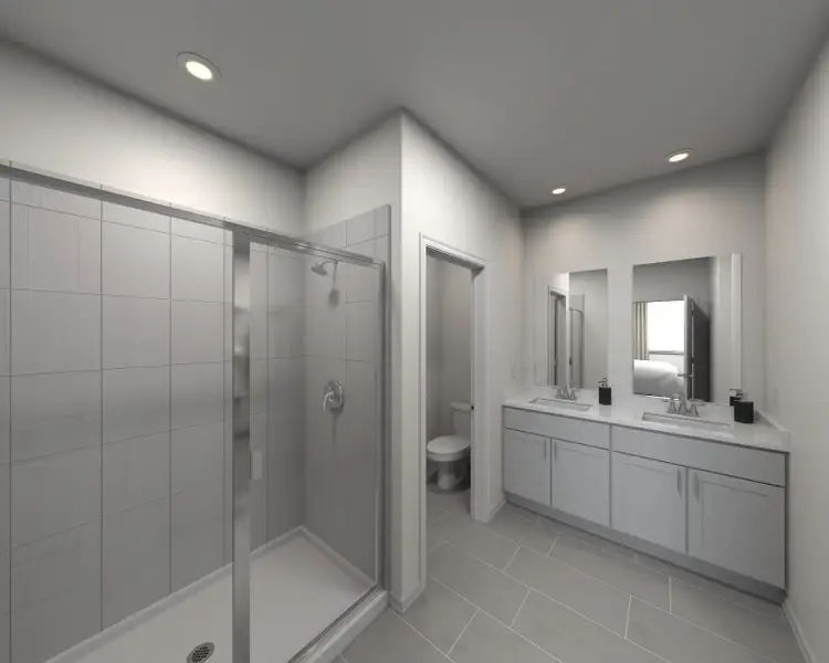 Primary bathroom in the Everett floorplan
