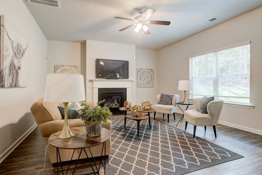 Furnished interior in a model home at Westbury in Griffin (Image 5).