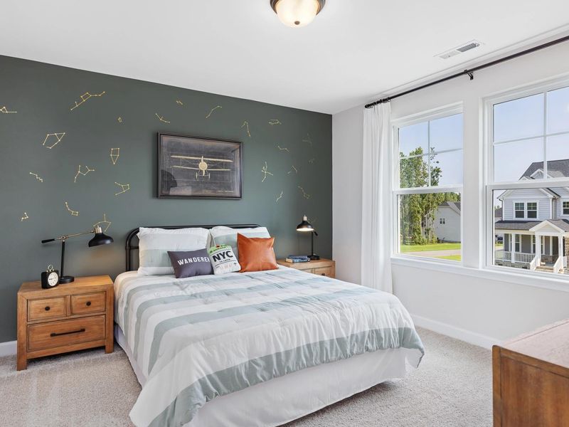 Furnished interior in a model home at Woodland Crossing in Zebulon (Image 32). Furnished interior in a model home at Woodland Crossing in Zebulon (Image 32).