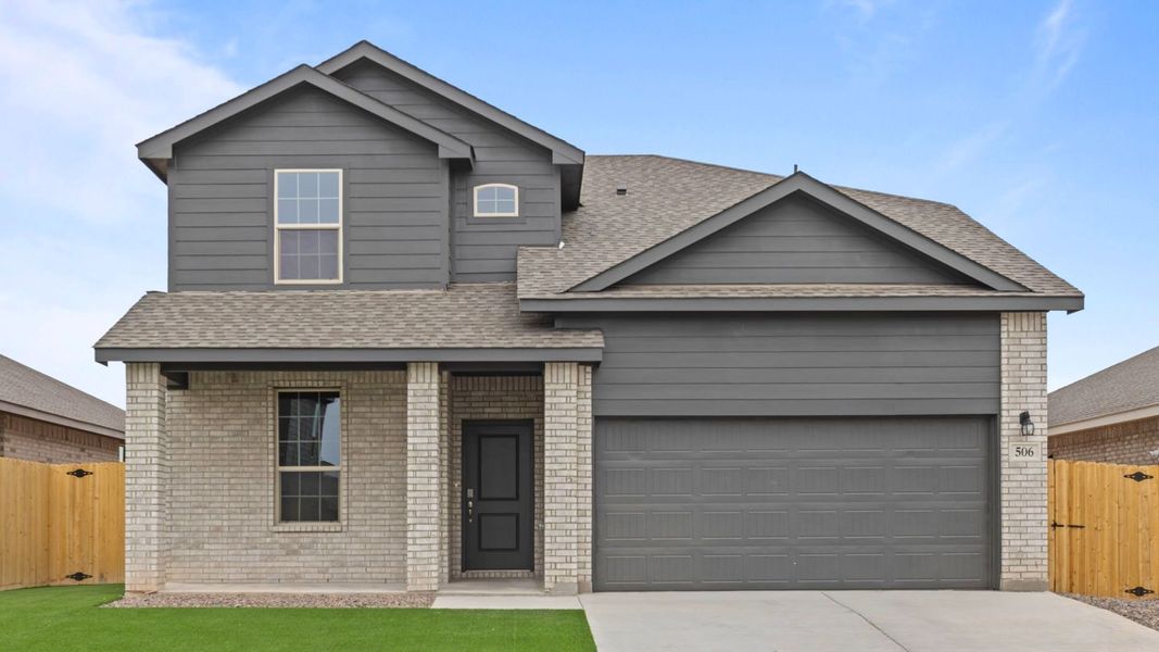 Front exterior of a home in the Homestead at Parks Bell Ranch community, located in Odessa, TX (Image 2).
