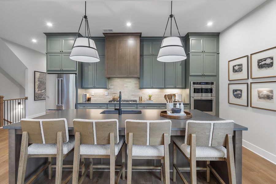 Furnished interior in a model home at Social Circle in Chattanooga (Image 8).