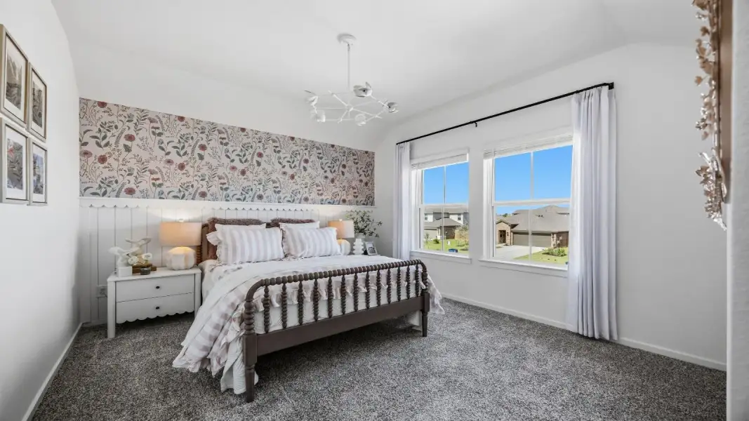 Furnished interior in a model home at Lago Mar 60' Homesites in Texas City (Image 23).