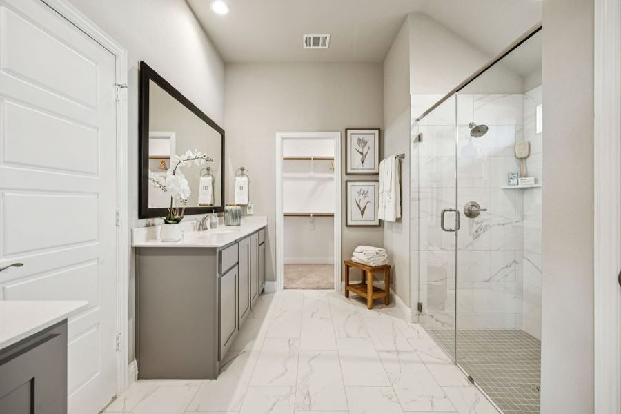 Furnished interior in a model home at Timberbrook in Justin (Image 32).