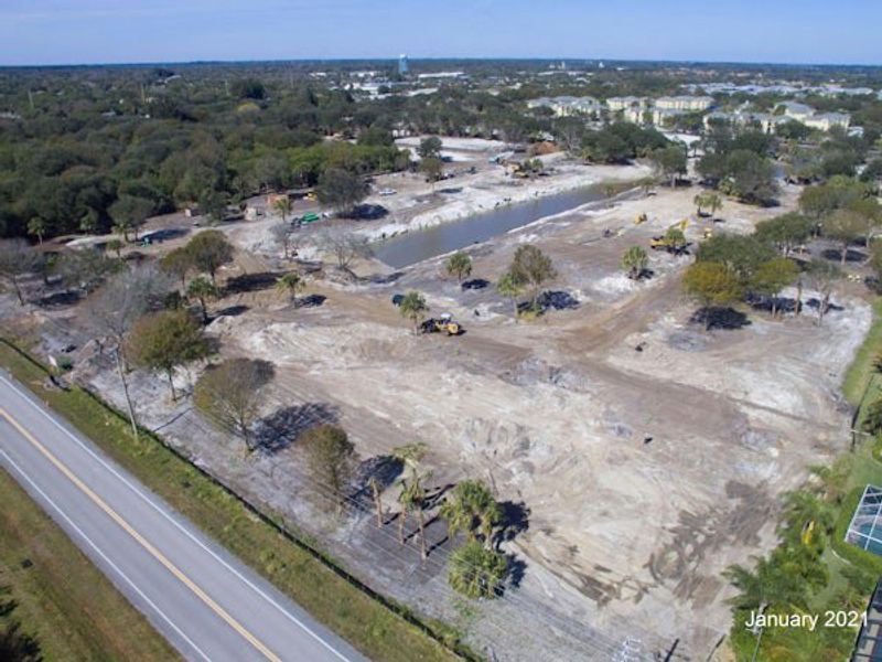 Site preparation and early development at Lucaya Pointe in Vero Beach, FL (Image 62).
