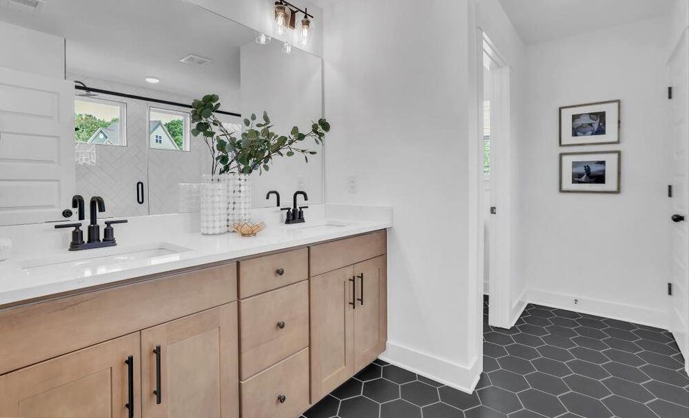 Furnished interior in a model home at Colleton Park in Aiken (Image 25).