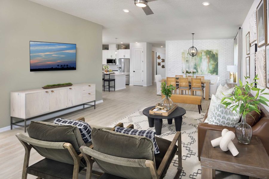 Furnished interior in a model home at Vistera of Venice – Cottage Series in Nokomis (Image 7).