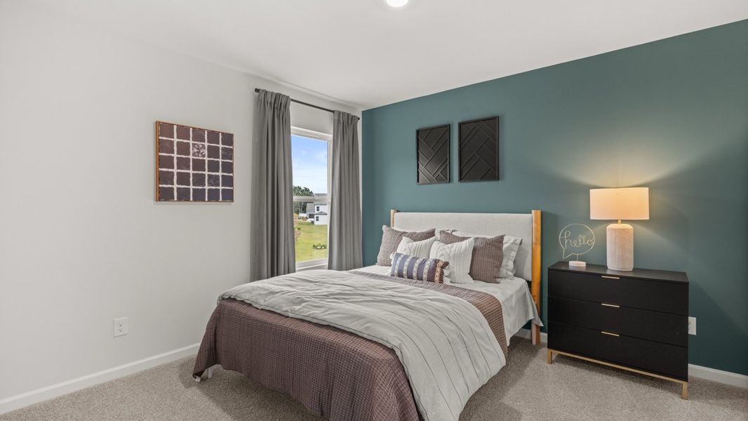 Furnished interior in a model home at Sheffield Highlands in Dallas (Image 42).