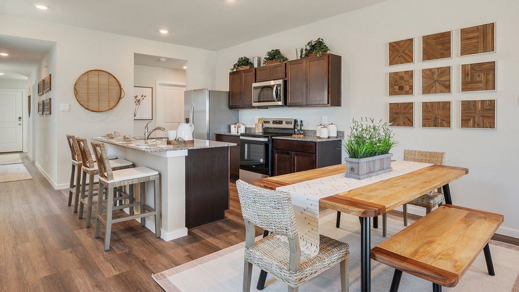 Furnished interior in a model home at Cornerstone in Rockdale (Image 23).