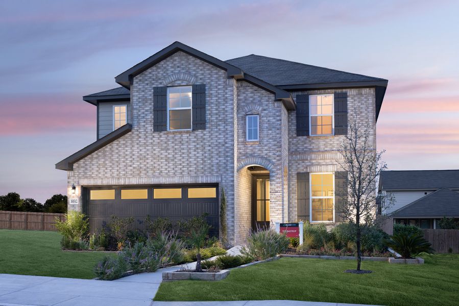 Front exterior of a home in the Bricewood community, located in Helotes, TX (Image 11).