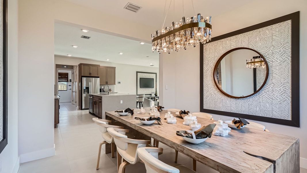 Furnished interior in a model home at Estrella Square in Homestead (Image 9). Furnished interior in a model home at Estrella Square in Homestead (Image 9).