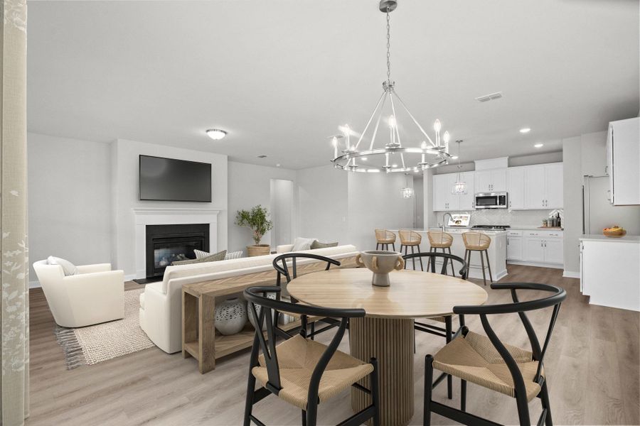 Furnished interior in a model home at Tea Farm: Presidents Series in Ravenel (Image 15).