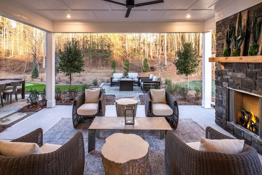 Exterior details of a home in Leeland Farms, Fuquay Varina (Image 3).