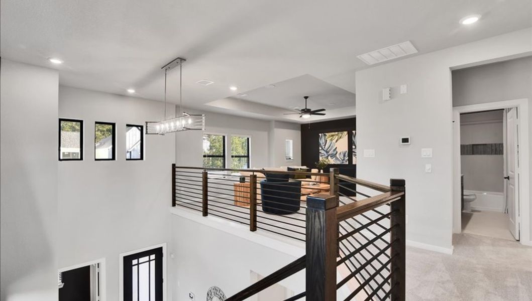 Furnished interior in a model home at Summer Place  35' in Montgomery (Image 63).