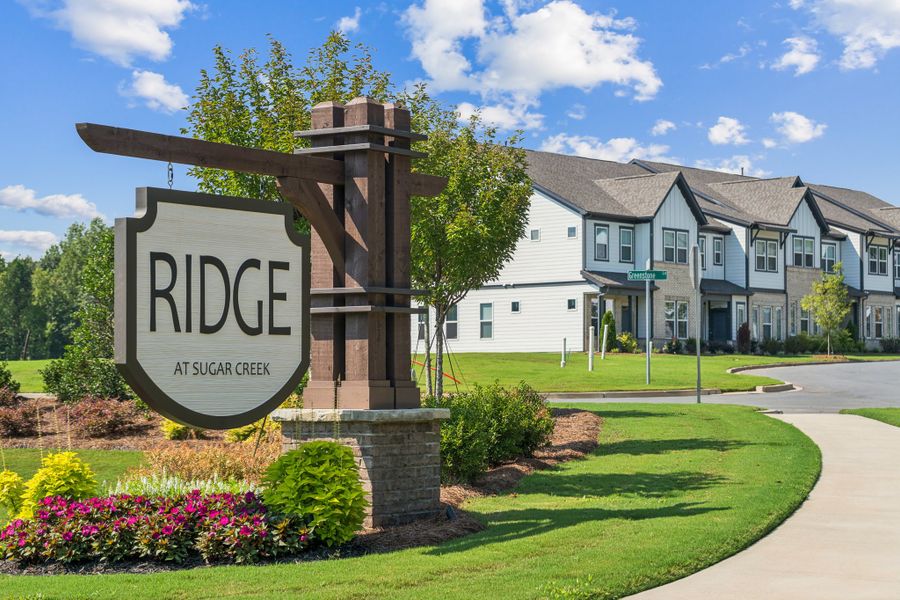 Front exterior of a home in the Ridge at Sugar Creek community, located in Indian Land, SC (Image 1).