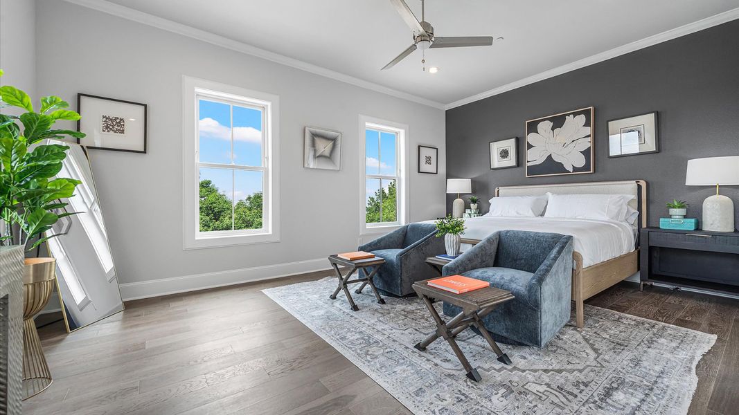 Furnished interior in a model home at Addison Grove in Addison (Image 30). Furnished interior in a model home at Addison Grove in Addison (Image 30).