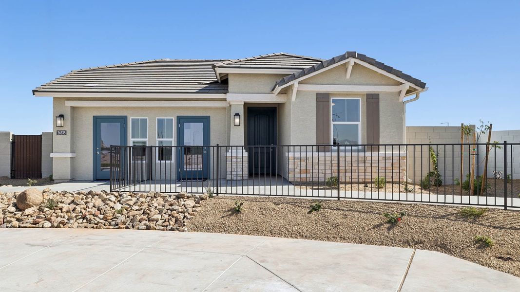 Front exterior of a home in the Westpark community, located in Buckeye, AZ (Image 12).