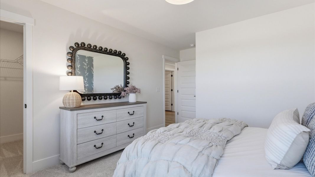 Furnished interior in a model home at Weavers Pointe in Zebulon (Image 19).