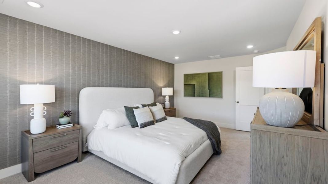 Furnished interior in a model home at Ken's Crossing in Moore (Image 33).