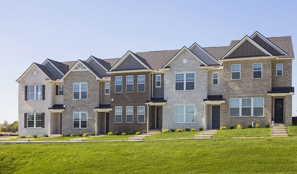 Front exterior of a home in the The Towns at Lynwood Station community, located in Mount Juliet, TN (Image 2). Front exterior of a home in the The Towns at Lynwood Station community, located in Mount Juliet, TN (Image 2).