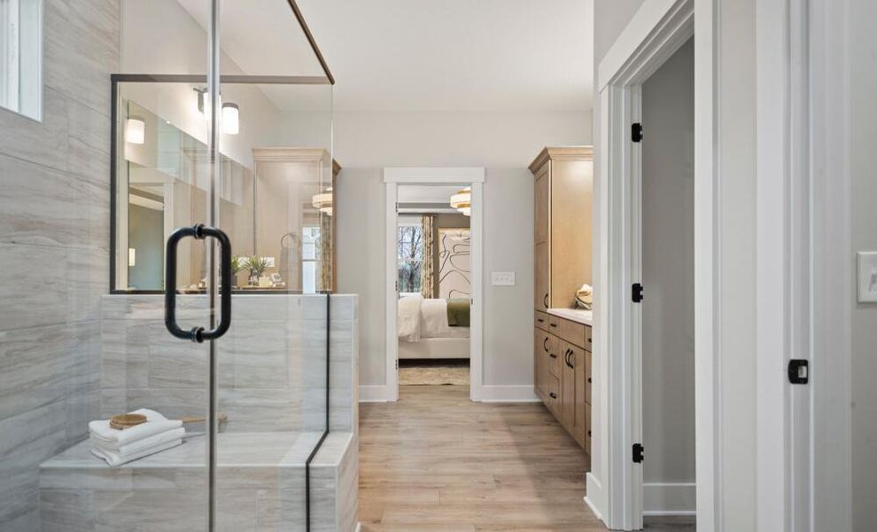 Furnished interior in a model home at Carraway in Greensboro (Image 22).