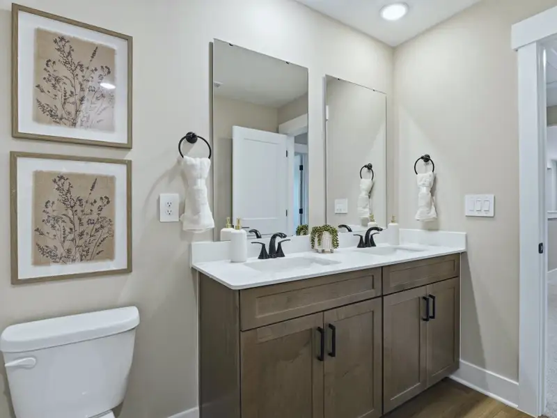 Furnished interior in a model home at Barrow Meadows in Zebulon (Image 25).