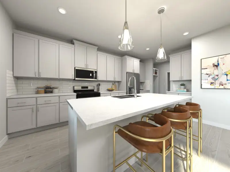 Furnished interior in a model home at Oaks at Lake Standish in Apopka (Image 21).