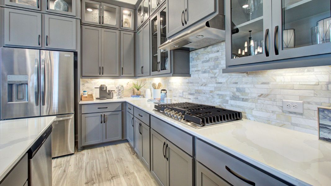 Furnished interior in a model home at The Crossvine in Schertz (Image 15).