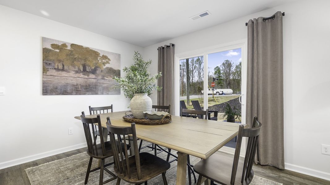 Furnished interior in a model home at Greystone North in Stoneville (Image 9). Furnished interior in a model home at Greystone North in Stoneville (Image 9).