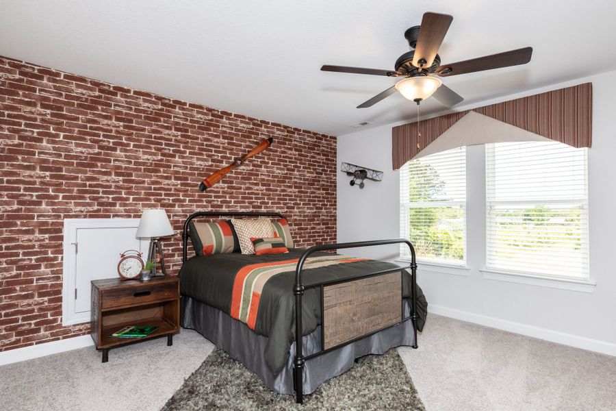 Furnished interior in a model home at The Gables in Moyock (Image 45).