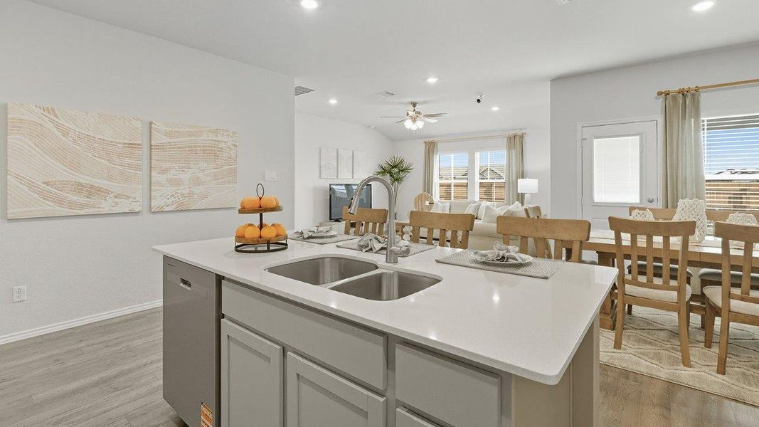 Furnished interior in a model home at Mesa Ridge in Temple (Image 10).