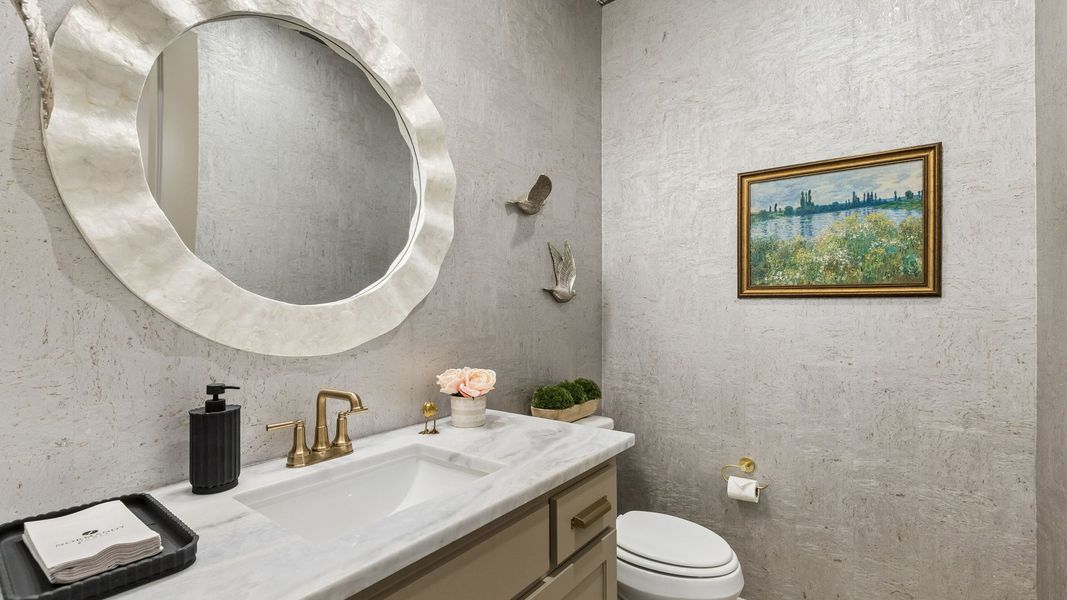 Furnished interior in a model home at Rainwater Crossing in Celina (Image 22). Furnished interior in a model home at Rainwater Crossing in Celina (Image 22).