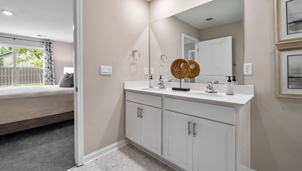 Furnished interior in a model home at Cambridge Creek in Piedmont (Image 22).