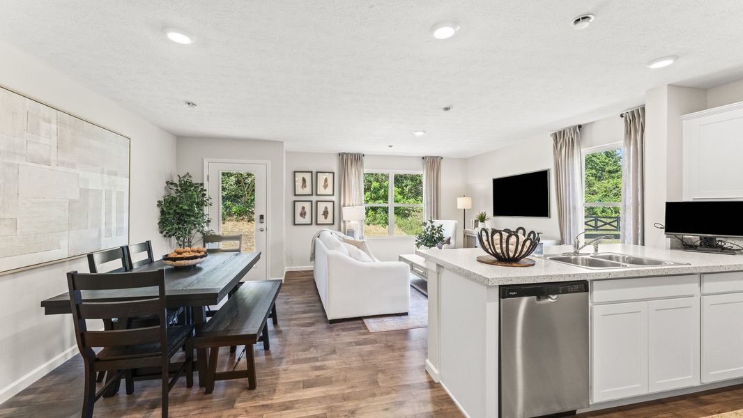 Furnished interior in a model home at Bancroft Place in Jackson (Image 2).