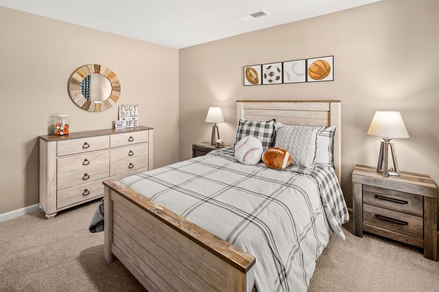 Furnished interior in a model home at The Abbey at Trolley Run Station in Aiken (Image 23).