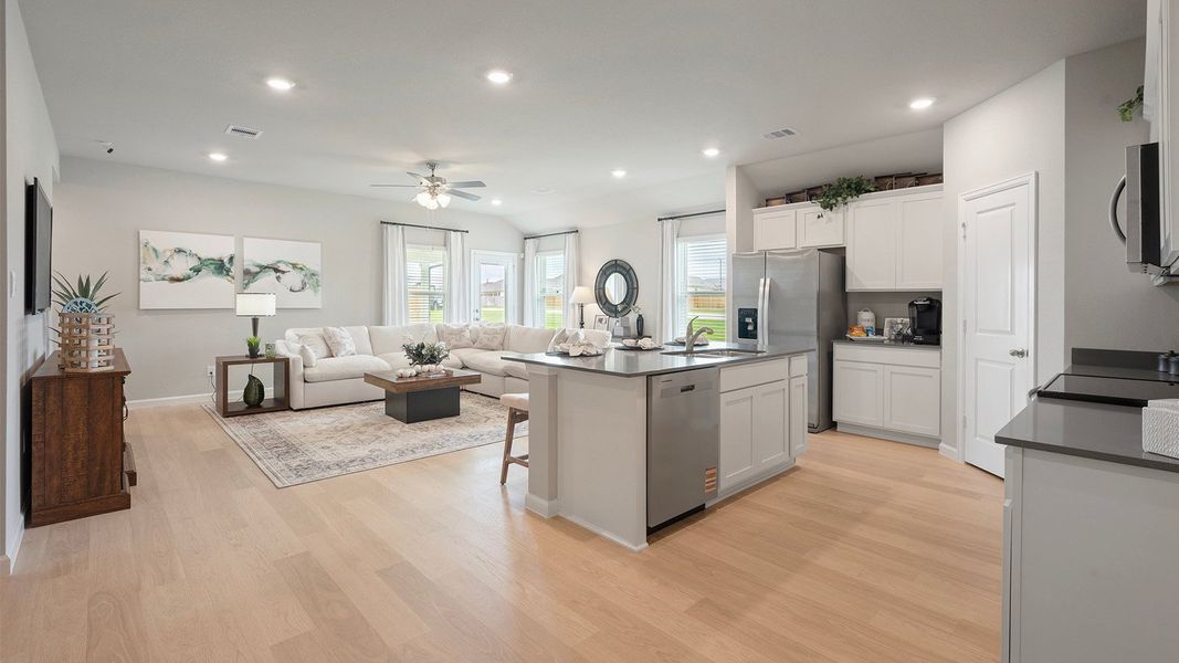 Furnished interior in a model home at Pleasant Hill in Bryan (Image 13).