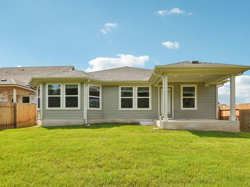 This home's backyard is perfect for a BBQ or birthday party.