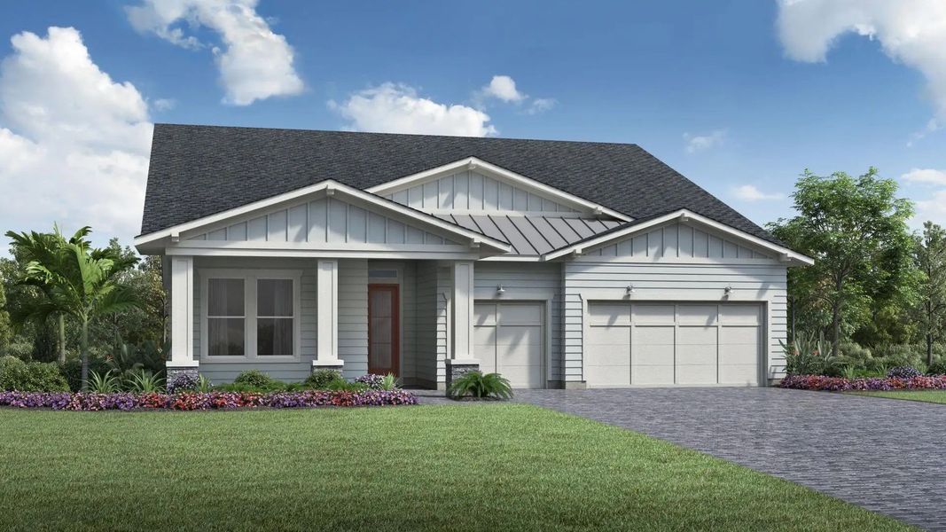 Street view of homes within the Sunbridge master-planned community in St. Cloud, FL (Image 20).