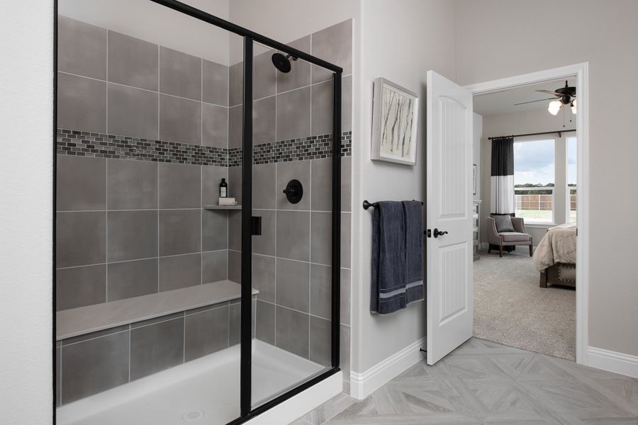 Furnished interior in a model home at Coyote Crossing in Godley (Image 34).