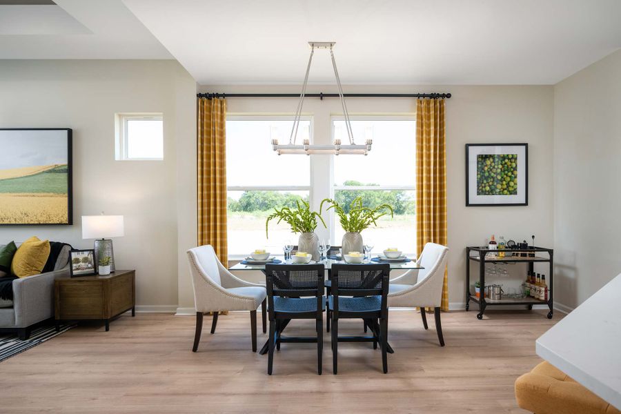 Furnished interior in a model home at Nexus – Park Collection in Gallatin (Image 8).