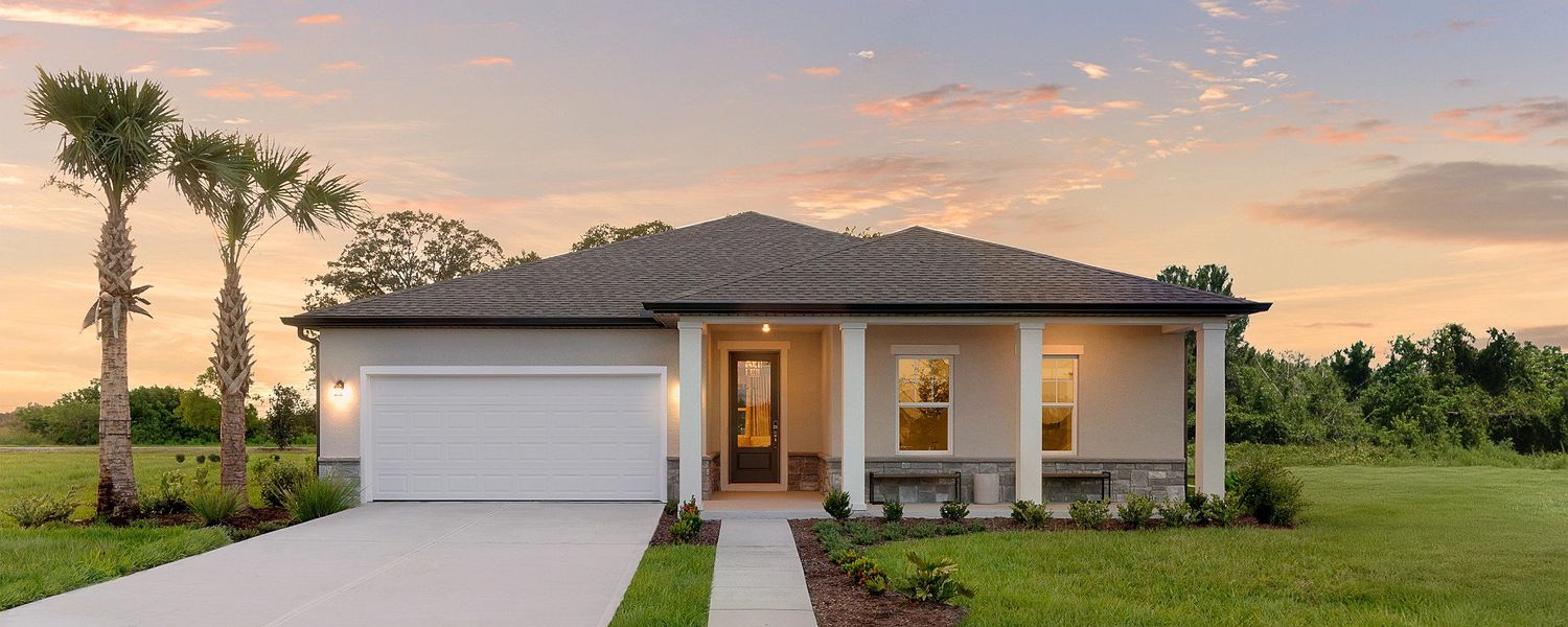 Front exterior of a home in the Tyson Reserve community, located in St. Cloud, FL (Image 9).