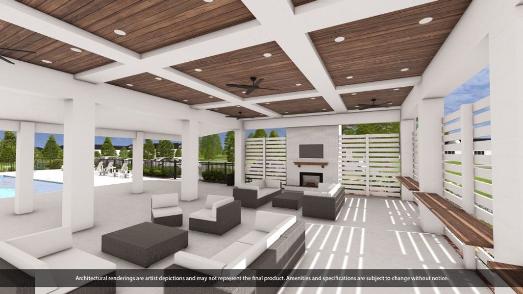 Planned Covered Pavilion with Fireplace Planned Covered Pavilion with Fireplace