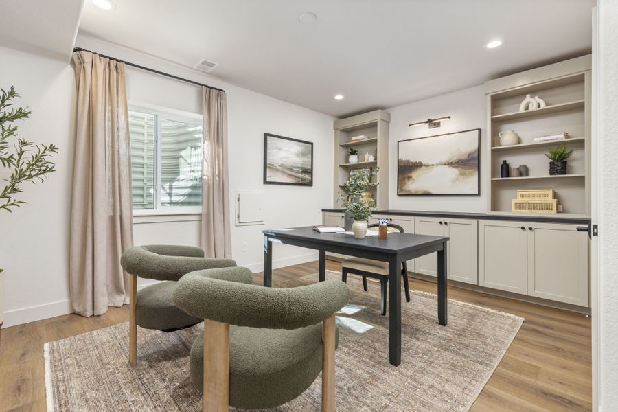 Furnished interior in a model home at Barefoot Lakes in Firestone (Image 47). Furnished interior in a model home at Barefoot Lakes in Firestone (Image 47).