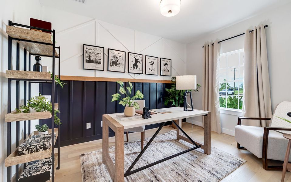 Furnished interior in a model home at River Ranch Meadows in Dayton (Image 33). Furnished interior in a model home at River Ranch Meadows in Dayton (Image 33).