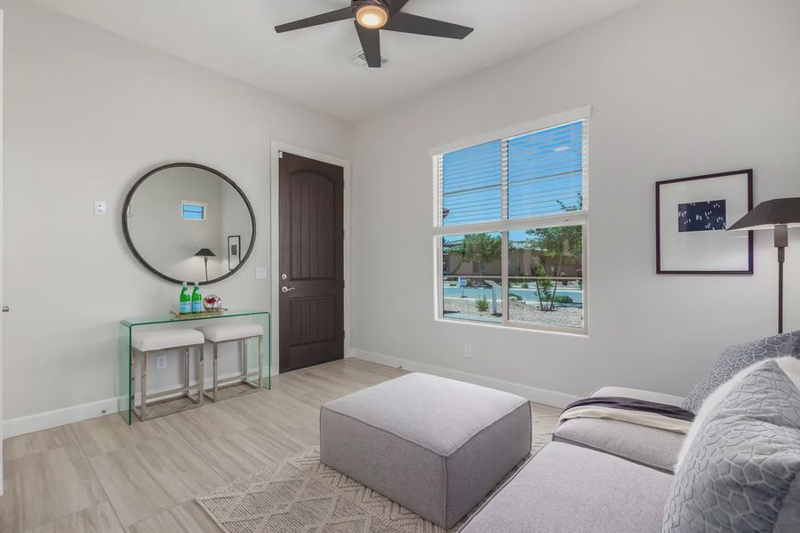 Furnished interior in a model home at Bellero Estates in Queen Creek (Image 62).