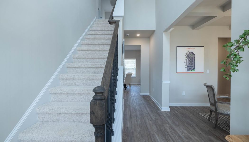 Furnished interior in a model home at Garden Walk in Jackson (Image 27). Furnished interior in a model home at Garden Walk in Jackson (Image 27).