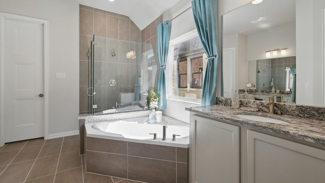 Furnished interior in a model home at Westside Preserve Premier in Midlothian (Image 19).