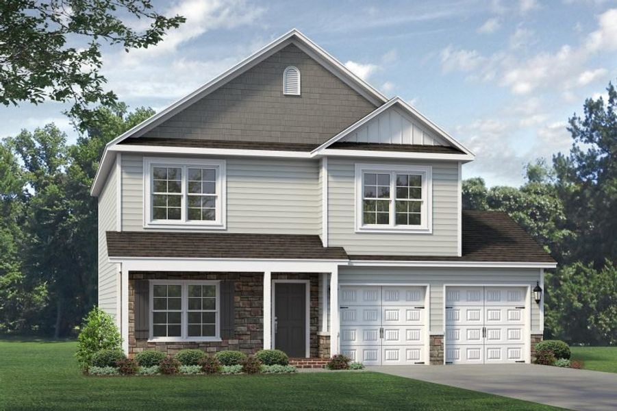 Front exterior of a home in the The Wilcox community, located in Greensboro, NC (Image 22).