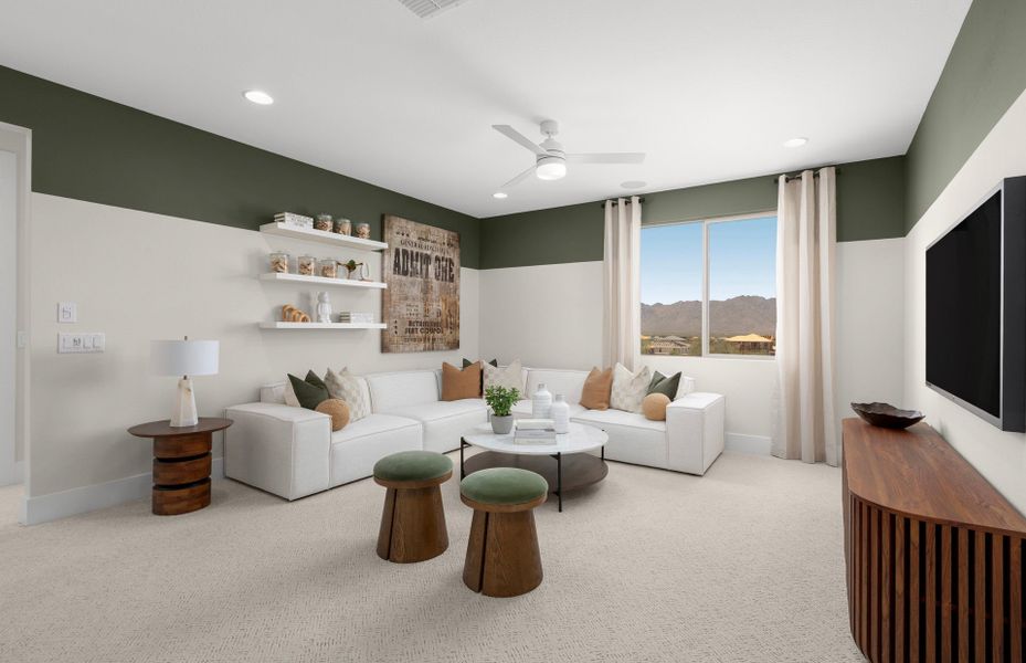 Furnished interior in a model home at Upper Canyon in Phoenix (Image 10).