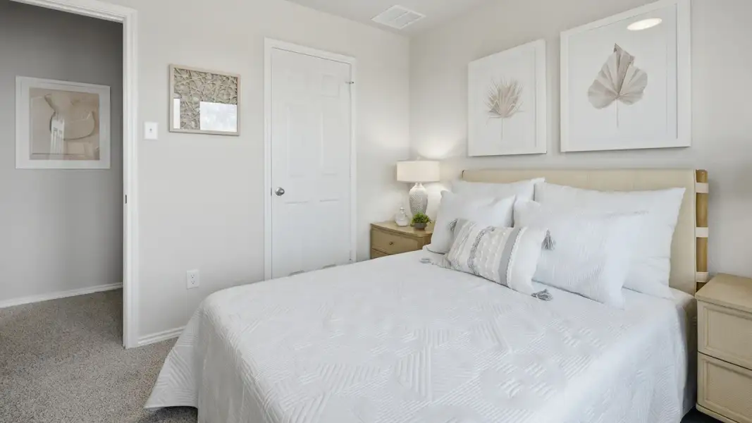 Furnished interior in a model home at Cool Water in Jarrell (Image 27). Furnished interior in a model home at Cool Water in Jarrell (Image 27).