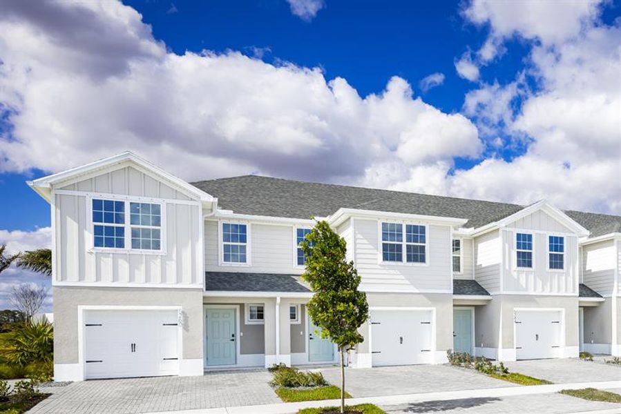 Enjoy easy-living with lawn care included, plus a garage and upstairs bedrooms for a full retreat.